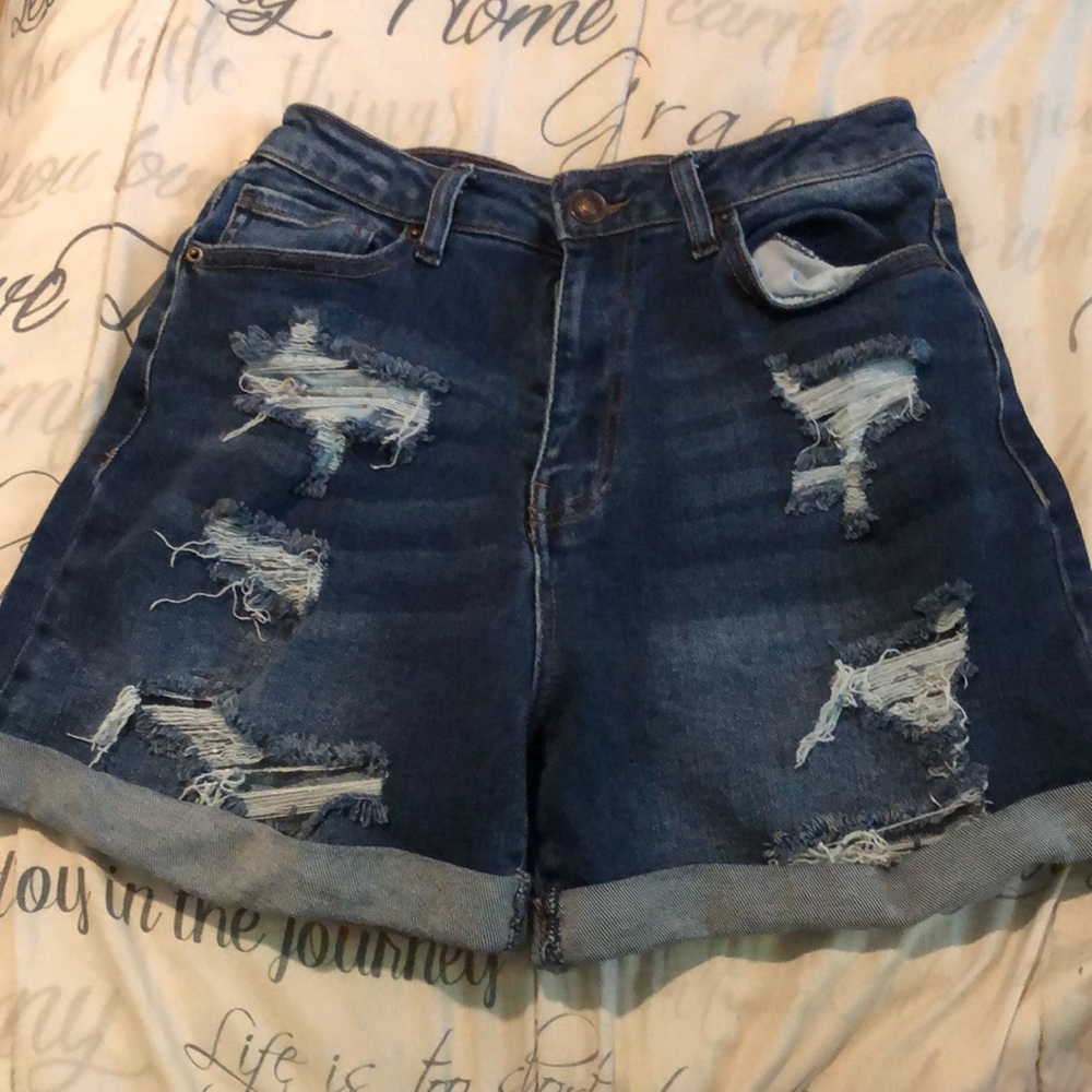 Jean shorts blue size small